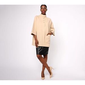 Studio Park Women's Top Sweater Sz XL x Leah Williams High Sandalwood A619279